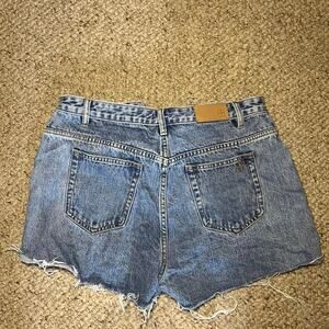Insight high waisted blue denim shorts